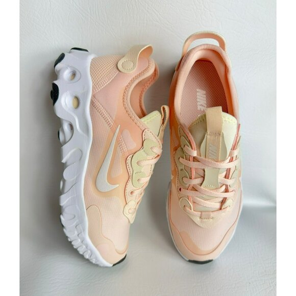 F2- SIZE 6.5 WOMEN'S NIKE REACT ART3MIS ORANGE PEARL/WHITE/IVORY CN8203-800 - Picture 3 of 9